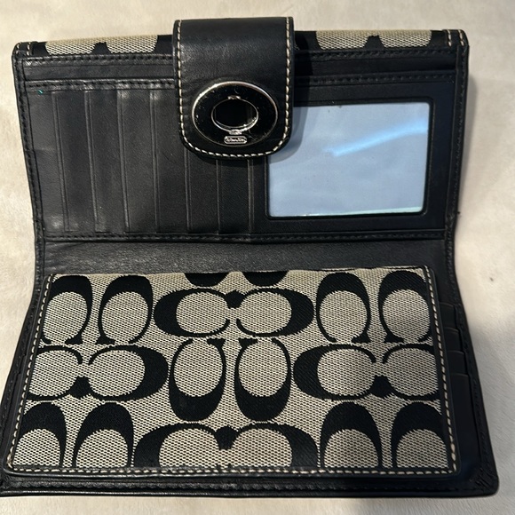 Vintage- Coach signature long wallet - pre-owned - Picture 5 of 8